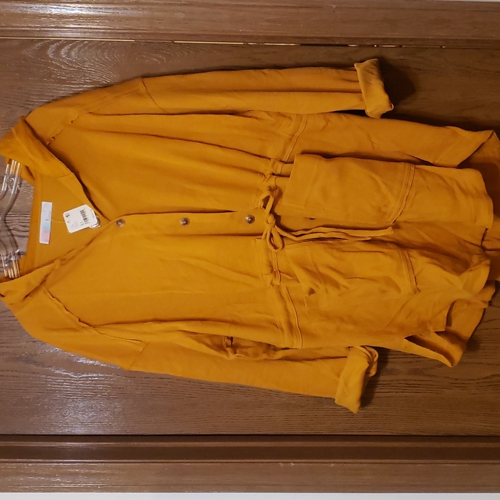 Free people gold rikki cardigan